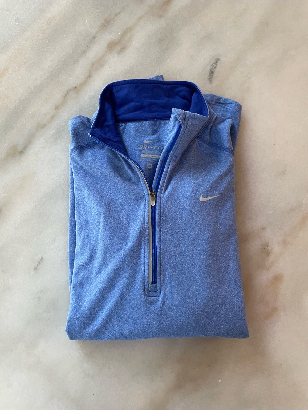 Nike Women’s Light Blue Dri-FIT Quarter Zip Pullover